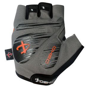 Guantes de Ciclismo de medio Dedo de verano para hombre con cierre de gancho y bucle, poliéster naranja transpirable para ciclismo y montar en bicicleta - Product Image 4