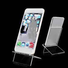 ขาตั้งโทรศัพท์มือถือทำจากอะคริลิคระดับพรีเมียมอุปกรณ์เสริมที่ทันสมัยและใช้งานได้จริงเหมาะสำหรับใช้ในบ้านสำนักงานและร้านค้าปลีก - Product Image 3