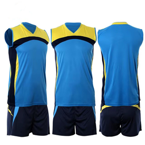 El más nuevo diseño de uniformes de equipo de voleibol Jersey al por mayor Jersey de voleibol naranja con cuello para hombres - Product Image 6