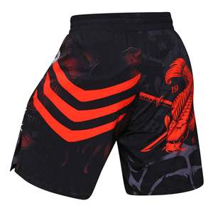 Pantalones cortos de MMA con estampado sublimado de diseño personalizado para Artes Marciales Muay Thai Grappling Boxing Wear - Product Image 5