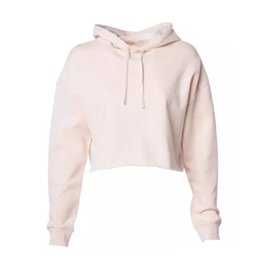 Recién llegado, Jersey de algodón para mujer, sudadera suave bordada con Top corto con capucha, técnica lavada de otoño, logotipo frontal impreso - Product Image 5