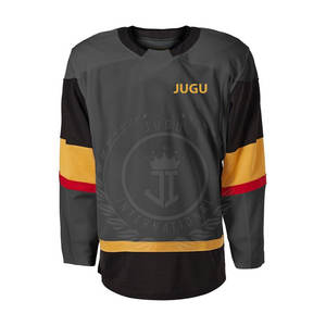 Ropa Deportiva, Jersey de Hockey sobre Hielo de Talla Grande, Alta Calidad, 100% Poliéster, Transpirable, Diseño Personalizable, Secado Rápido, para Hombre, 240g, OEM - Product Image 1