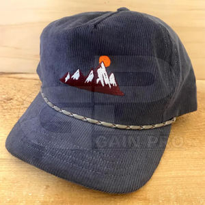 Sombrero de camionero de pana de alta calidad con logotipo bordado personalizable para todas las estaciones sombrero de camionero MeshTrucker al por mayor - Product Image 3