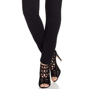 INC International Concepts Pantaloni a tubino a vita alta in tessuto Ponte, taglie forti, neri, taglia 14, da donna, per l'autunno - Product Image 3