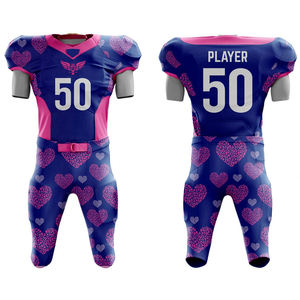 Offre spéciale Ensemble court de vêtements de sport imprimé d'uniformes de football américain de qualité supérieure avec logo personnalisé Service OEM de grande taille disponible - Product Image 1