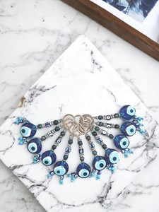 พวงกุญแจคาราบิเนอร์ DAFNI BIG PAZAR Evil Eye ทำจากโลหะผสม พร้อมปลายเคลือบสีแบบพิเศษ และลายนูน 3 มิติ - Product Image 1
