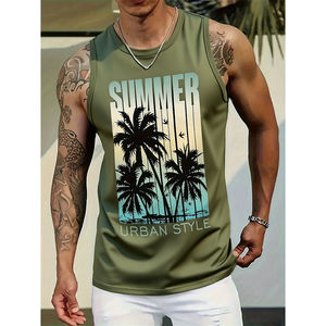 Débardeur sans couture séchage rapide sport sans manches t-shirt tricoté respirant style décontracté pour la course - Product Image 5