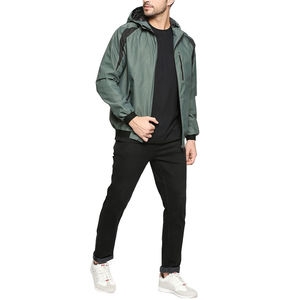 <b>Men's</b> <b>Reversible</b> Water-Proof Softshell <b>Jacket</b> Windproof Stretch Hooded Outdoor Outerwear with Full Zip Closure Plus Size - Product Image 5