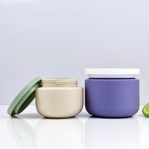 ขวดครีมนวดผมพลาสติก HDPE ทรงกลมขนาด250มล. 500มล. สำหรับผลิตภัณฑ์ดูแลผิวและทำมาส์กหน้า - Product Image 4