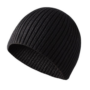 Automne hiver chaud Skullies bonnets avec arcs confortable doux tricoté extérieur coupe-vent couverture casquettes pour femmes et hommes Bonnet - Product Image 1