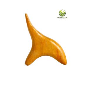 Masajeador de Cabeza de Madera Natural Tradicional Hecho a Mano de Primera Calidad, Peine de Dientes Anchos para Raspado de Meridianos, Alivio del Estrés y Flujo Sanguíneo - Product Image 1