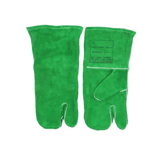 ถุงมือเชื่อมหนังสำหรับผู้ชายถุงมือหนังวัวเพื่อความปลอดภัยสำหรับป้องกันมือ - Product Image 4