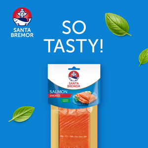Filete de salmón ahumado congelado, porción de 200 g, venta al por mayor del fabricante - Product Image 3