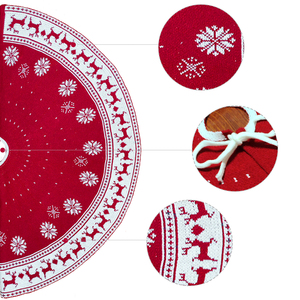Jupe de sapin de Noël, nouveau design, tissu doux et confortable, housse ronde pour base de sapin de Noël, accessoire festif pour la maison - Product Image 5