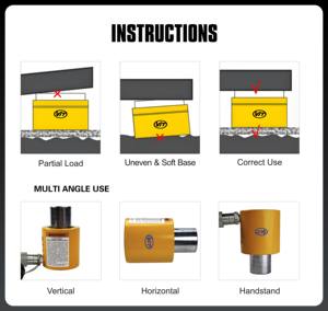 Домкрат гидравлического цилиндра с высокой грузоподъемностью, гидравлический домкрат однотонного действия длиной 100 тонн - Product Image 4