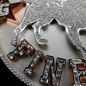 Colgante con Nombre de Moissanita Certificada GRA, Personalizado, de Plata 925, con Certificación de Diamante, Estilo Hip Hop Cristiano, con Cadena de Eslabones - Product Image 4