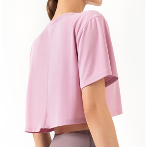 Camisas Tb 100% algodón liso en blanco verano Casual Wear mujer camiseta Casual Wear O cuello mujeres O cuello camisetas - Product Image 4