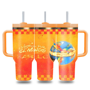 Vaso Térmico Personalizado al por Mayor con Logotipo, <span class=keywords><strong>Bichota</strong></span>, Degradado Naranja Atardecer, 40oz, Doble Pared, Aislamiento al Vacío, 1.18L, Drinkwrare con Caja - Product Image 5