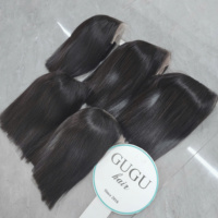 Fournisseur de perruques vietnamiennes : Perruques frontales en dentelle HD en cheveux vierges vietnamiens, avec closure 5*6, base sans colle, double tirage, couleur naturelle