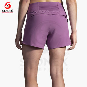 Pantalones cortos de Yoga de entrenamiento de cintura alta personalizados al por mayor para mujeres pantalones cortos casuales para correr para mujeres - Product Image 3