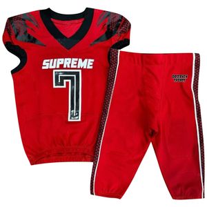 Uniforme de fútbol americano personalizado sublimado transpirable uniforme de fútbol americano 100% tela de poliéster - Product Image 5