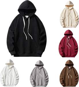 Sweatshirts à capuche en molleton souple avec poche kangourou pour hommes et femmes de haute qualité #34 - Product Image 5