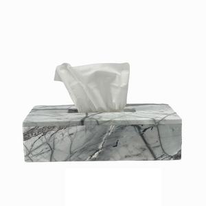 Design classique décoration de la maison vaisselle boîte à mouchoirs boîte à mouchoirs en marbre de haute qualité à un prix abordable - Product Image 4