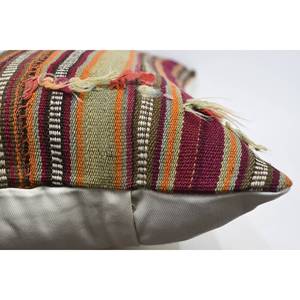 Alfombra de lana Kilim multicolor 16x36 pulgadas tejida patrón vintage almohada - Product Image 5