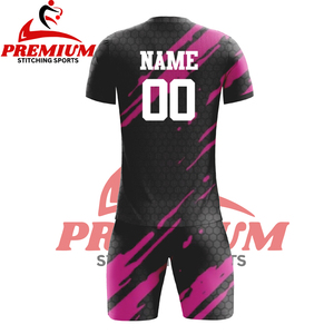 Customize 25-26 New Wholesale High Quality Quick Dry Breathable 100% Polyester Crew Neck Short Sleeve Soccer Uniform Wear - Product Image 4
