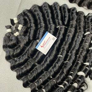 Prêt en Stock 100% Vietnamien Remy Cheveux Humains Tissage Extensions Lace Type Vapeur Vague Profonde Perruque Matériel En Vrac 8- 30 Pouces - Product Image 2