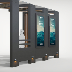 Thông Minh Thành phố năng lượng mặt trời dừng xe buýt nơi trú ẩn với LCD màn hình quảng cáo trạm xe buýt với băng ghế dự bị xe buýt hành khách Quầy - Product Image 2