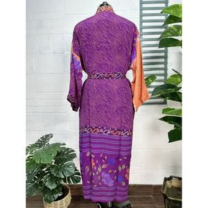 Kimono Vintage de Crepé de Seda, Bata Suave y Cómoda, Ropa de Dormir Ligera y Lujosa, Regalo Perfecto de Verano para Mujer, Ropa de Dormir para Ocasiones Especiales - Product Image 5