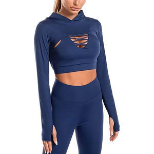 Ensemble de yoga pour femmes en gros, 3 pièces, vêtements de sport, leggings de fitness, veste, séchage rapide, respirant, extensible, taille avant - Product Image 1