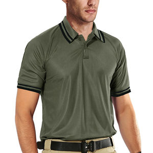 Tendance Unisexe Polo T-Shirt 220gsm Haute Qualité Tricoté Tissu Personnalisable Col Dur Anti-Rétrécissement Solide Motif Court Hommes - Product Image 1