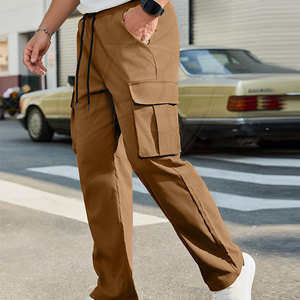 Custom Quality Men Cargo Jogger Straight Mid 100% Cotton Eco-Friendly Relaxed Fit Comfortable for Casual Daily Wear Outdoor - Product Image 4