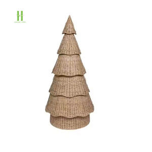 <b>Vintage</b> Rattan <b>Christmas</b> <b>Tree</b> With <b>Star</b> Metal Decoration <b>Christmas</b> for Home OEM Acceptable <b>Christmas</b> Decorations 2025 in Vietnam - Product Image 6
