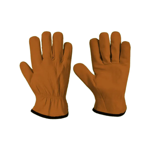 Guantes de cuero para conductor resistentes al viento con logotipo OEM con guantes de seguridad de marca personalizados para minería y uso en exteriores - Product Image 1