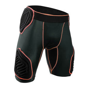 5-<b>Pad</b> Integrated Football Girdle Padded Compression Shorts Black American Football Girdle Wholesale <b>Cheap</b> Protective Girdle - Product Image 2