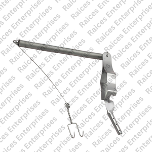 Gancho de resorte de doble punta con abrazadera Instrumento quirúrgico de acero inoxidable de 31cm para neurocirugía - Product Image 3