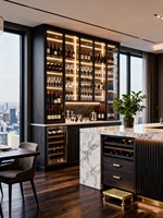Meuble de cuisine moderne noir en bois, design gratuit fabriqué en chine, prêt à assembler