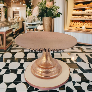 แท่นวางเค้กทองเหลืองตกแต่งสุดสร้างสรรค์พร้อมหมุนอุปกรณ์ตกแต่งงานแต่งงานทำจากอลูมิเนียมอัลลอยด์ชุดเครื่องมือขายดี - Product Image 6