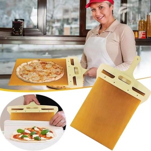 Pelle à <span class=keywords><strong>pizza</strong></span> en bois d'acacia de haute qualité pour <span class=keywords><strong>la</strong></span> cuisson au four à <span class=keywords><strong>pizza</strong></span> intérieur et extérieur avec une longue poignée en bois durable - Product Image 5