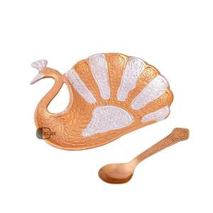 Cuenco decorativo de latón hecho a mano antiguo, Frutero de Metal elegante para mesa de comedor del hogar y acento decorativo - Product Image 3