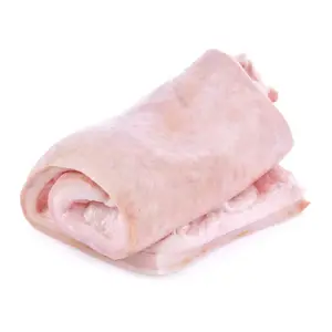 冷冻猪肉从五花肉中切脂肪/猪背脂肪
