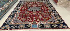 Belle Oushak noué à la main 100% laine écologique antidérapant moderne tapis doux boucle pile Durable cuisine bureau porte - Product Image 5