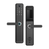 Kunci Pintar Elektronik P05 Terlaris untuk Pintu Kamar Tidur, Sistem Keamanan Tanpa Kunci dengan Sidik Jari, Kata Sandi, dan NFC TTLock