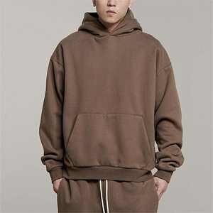 Ensemble de survêtement Jogger en vente directe d'usine, taille plus, sweat-shirts pour hommes, sweat-shirts et pantalons de survêtement vert foncé pour hommes - Product Image 5