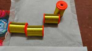 Hilo de plata auténtica Lurex para bordado, tejido a mano, marca registrada de alta tenacidad - Product Image 3