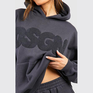 Nueva Sudadera con capucha estampada de Invierno para mujer con forro polar, sudadera informal de gran tamaño con capucha y diseño gráfico personalizado - Product Image 6