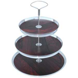 Decoración de vajilla para el hogar, Soporte para servidor de pasteles, niquelado para bodas y fiestas de cumpleaños, uso de celebración - Product Image 4